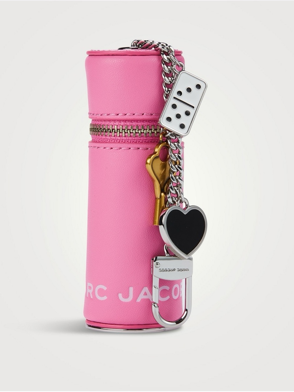 Marc Jacob’s Pink Lipstick Holder Keychain with Charms
